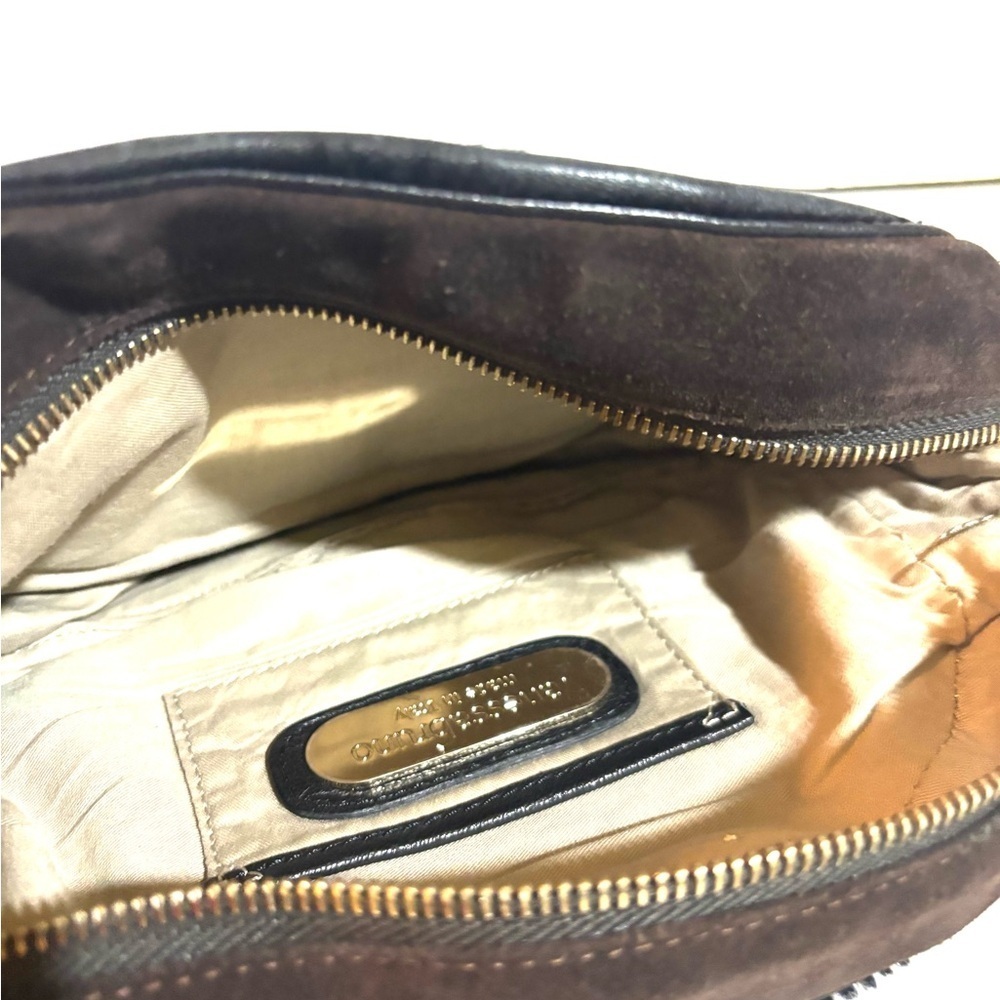 Vanessa Bruno Black cowhide suede  leather Crossbody Bag - Picture 5 of 6